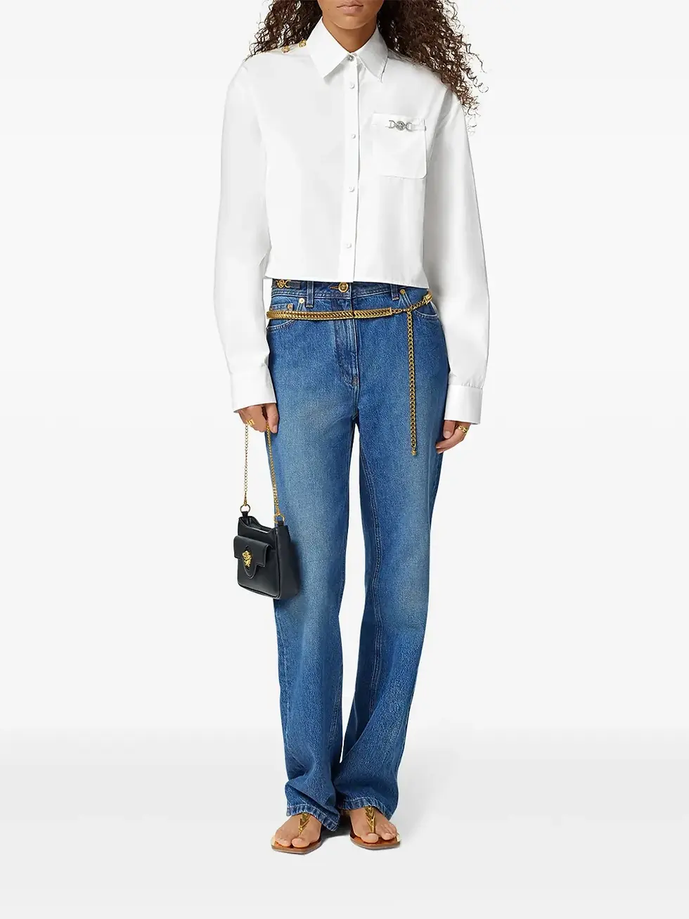Miniatura: Medusa Chain cropped shirt (12002355)
