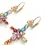 Miniatura: 18kt yellow gold gemstone cross earrings (135524535)