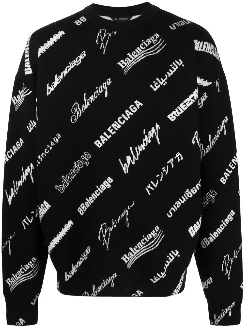 logo-print crew neck jumper (1455635)