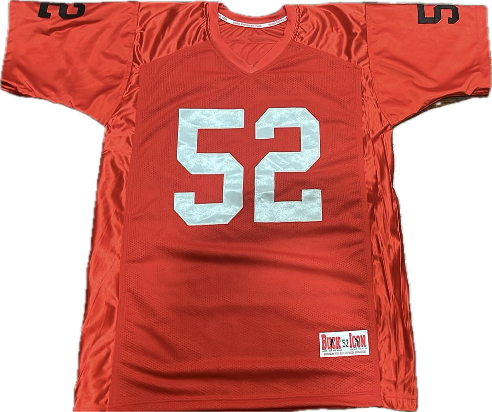Thumbnail: James Cotton Scarlet Jersey w/Gray Numbers 