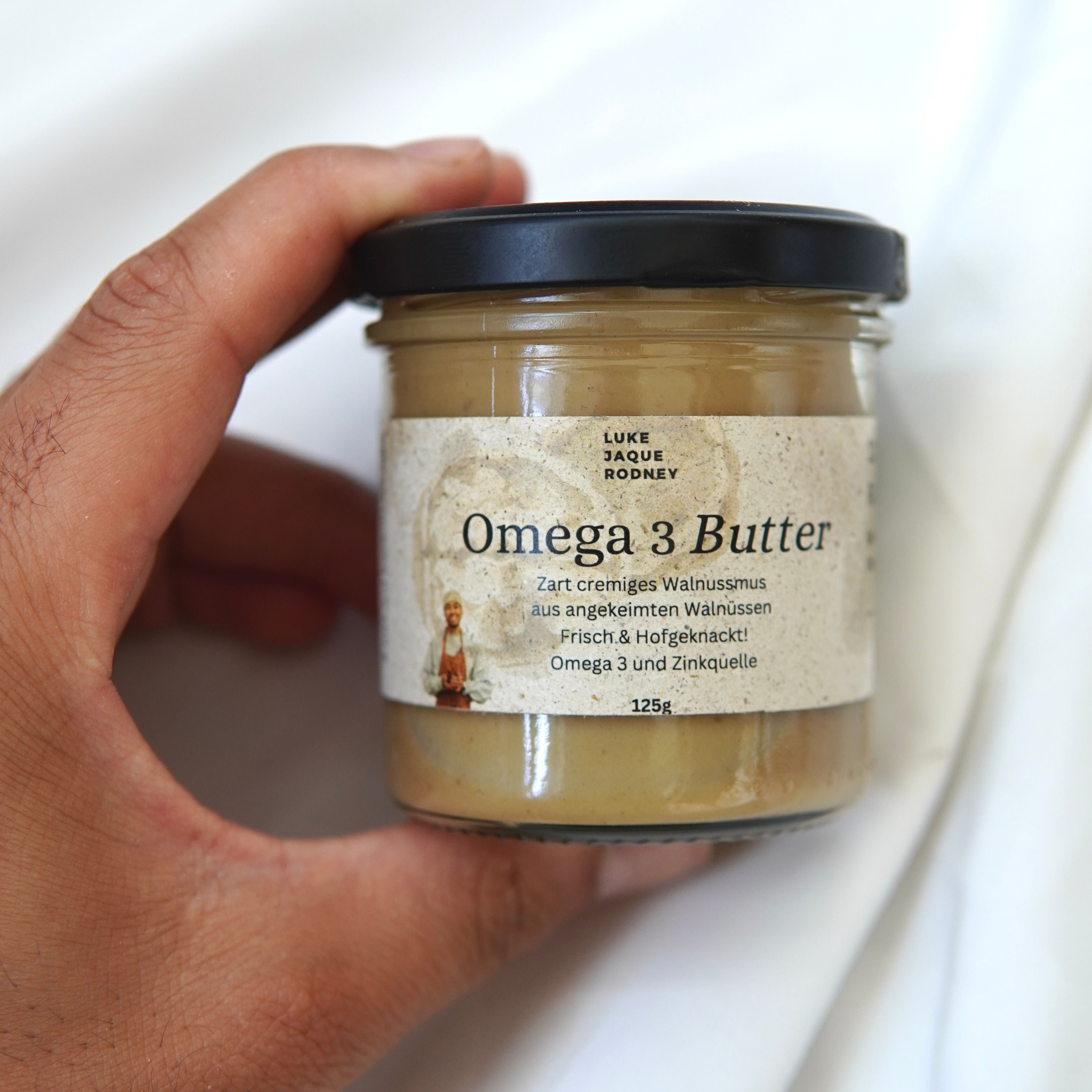 Omega 3 Butter Walnussmus 125g Glas