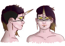 Observational Drawing - Character Creation Head Coloured