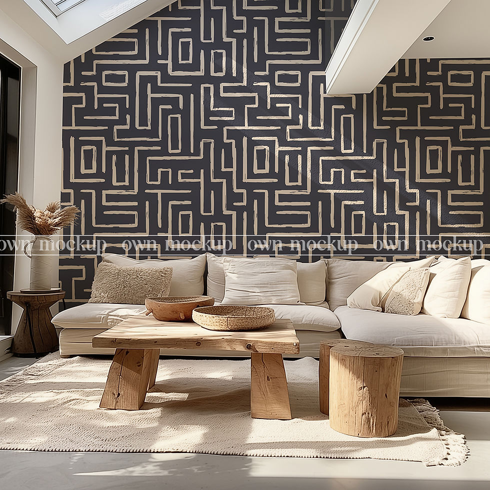 Thumbnail: Luxury Modern Living Room wallpaper mockup