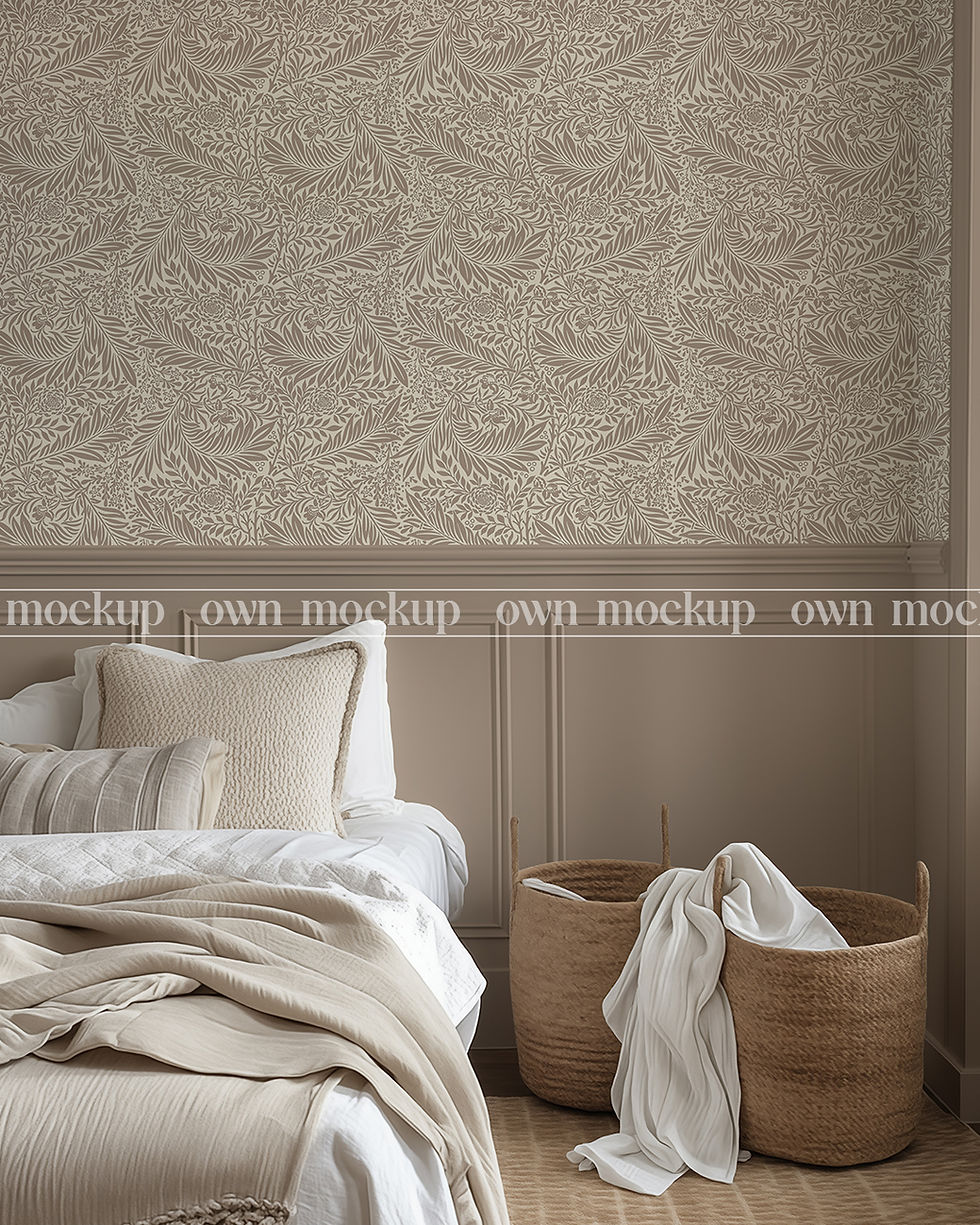 Thumbnail: Bedroom wall and moulding customizable