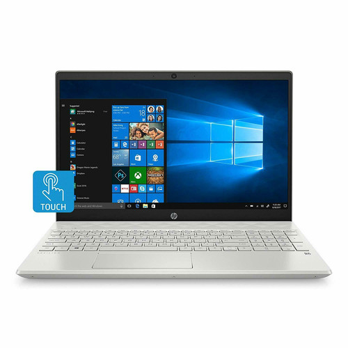 HP Touch-Screen 15 15z-CW100 Gold Laptop PC 15.6