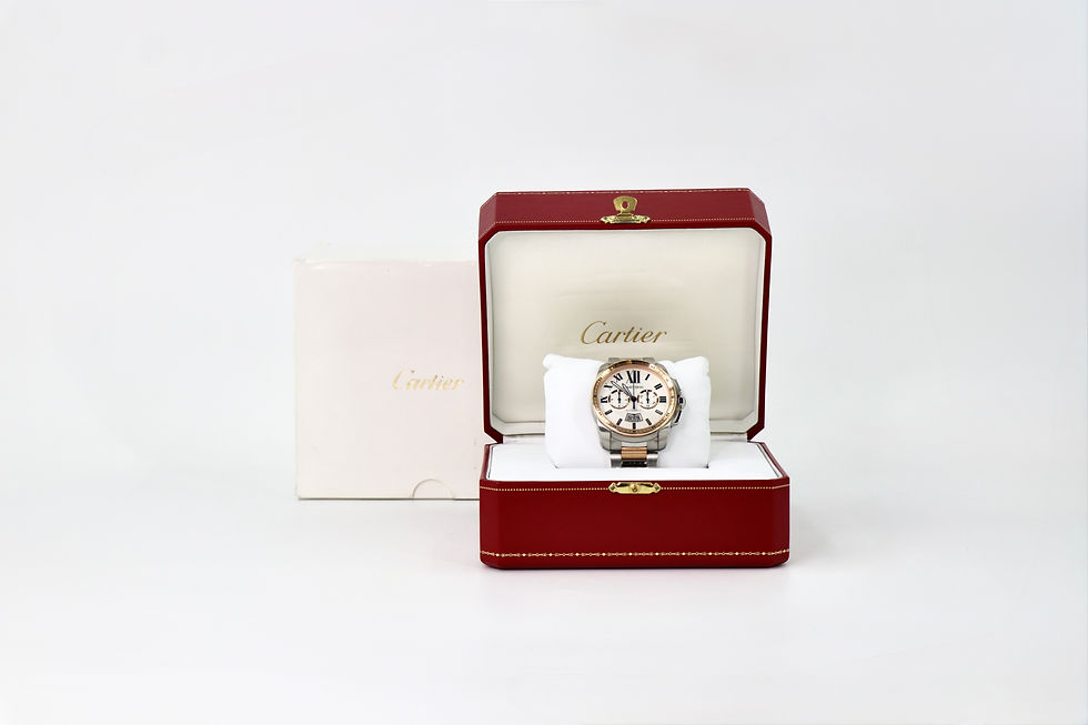 Thumbnail: CARTIER Calibre de Cartier 3578, 42mm 18K Rose Gold & Stainless Steel, Automatic