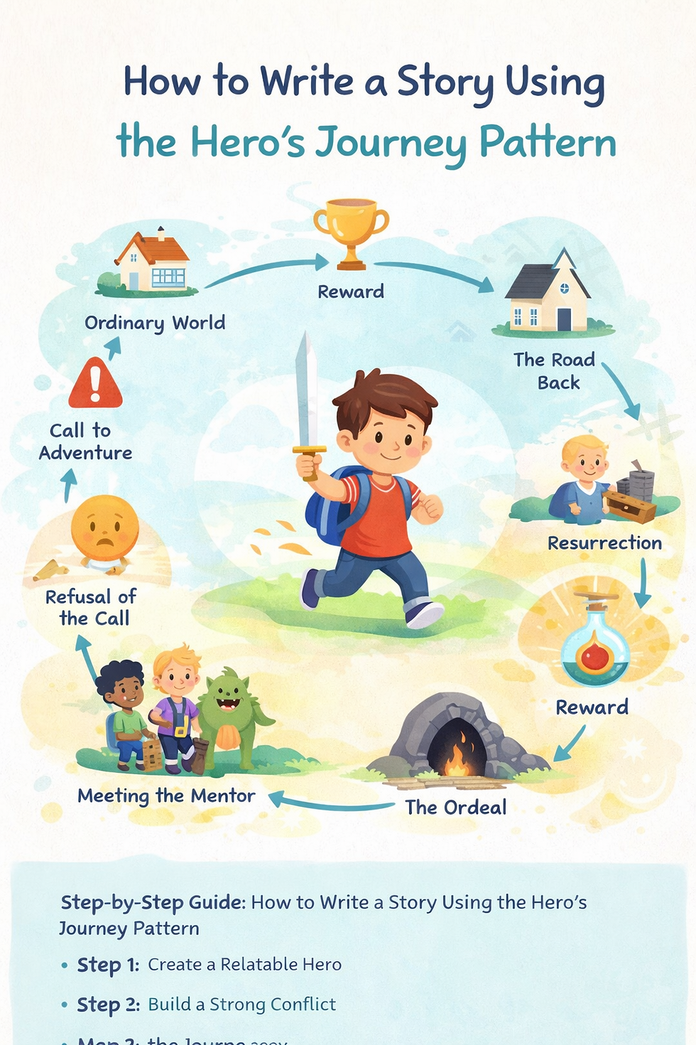 How to Write a Story Using the Hero’s Journey Pattern