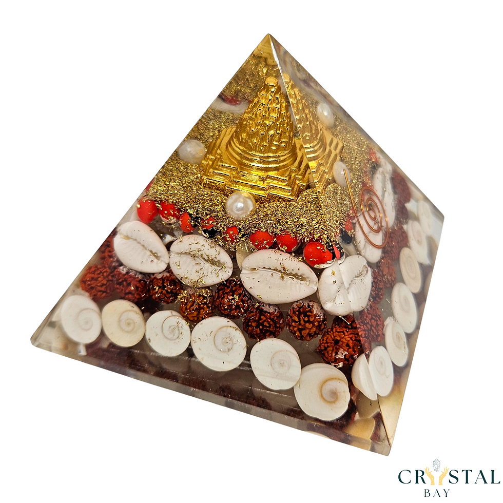 Thumbnail: Gomit and Kaudi Orgone Crystal Pyramid