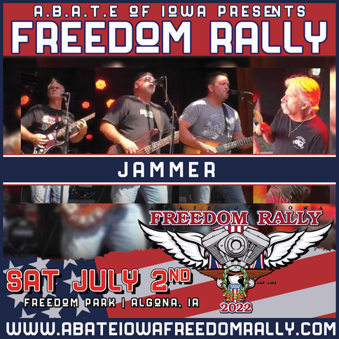 abate iowa motorcyle freedom rally country rock music festival saving abel saliva joe nichols chris cagle warrant jack russell's great white winger