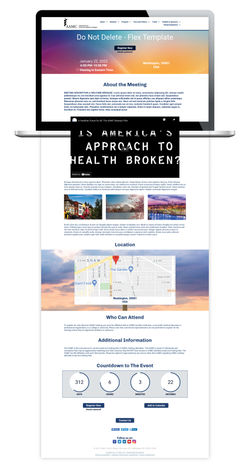 Meeting registration site template redesign.