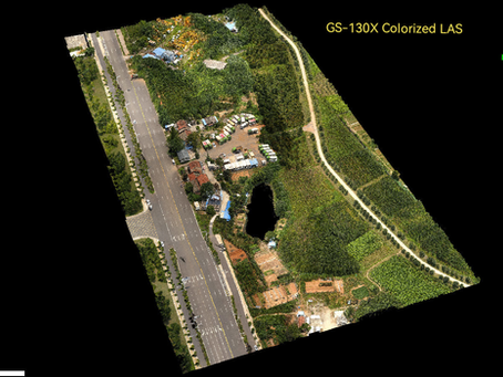 Comparação de penetração entre GS-130X (sensor Hesai XT-32) e GS-100C+ (sensor Livox Avia)