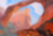 Gouache painting of Arches National Park