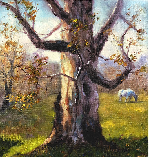Painting of a tree by Barb Benstein