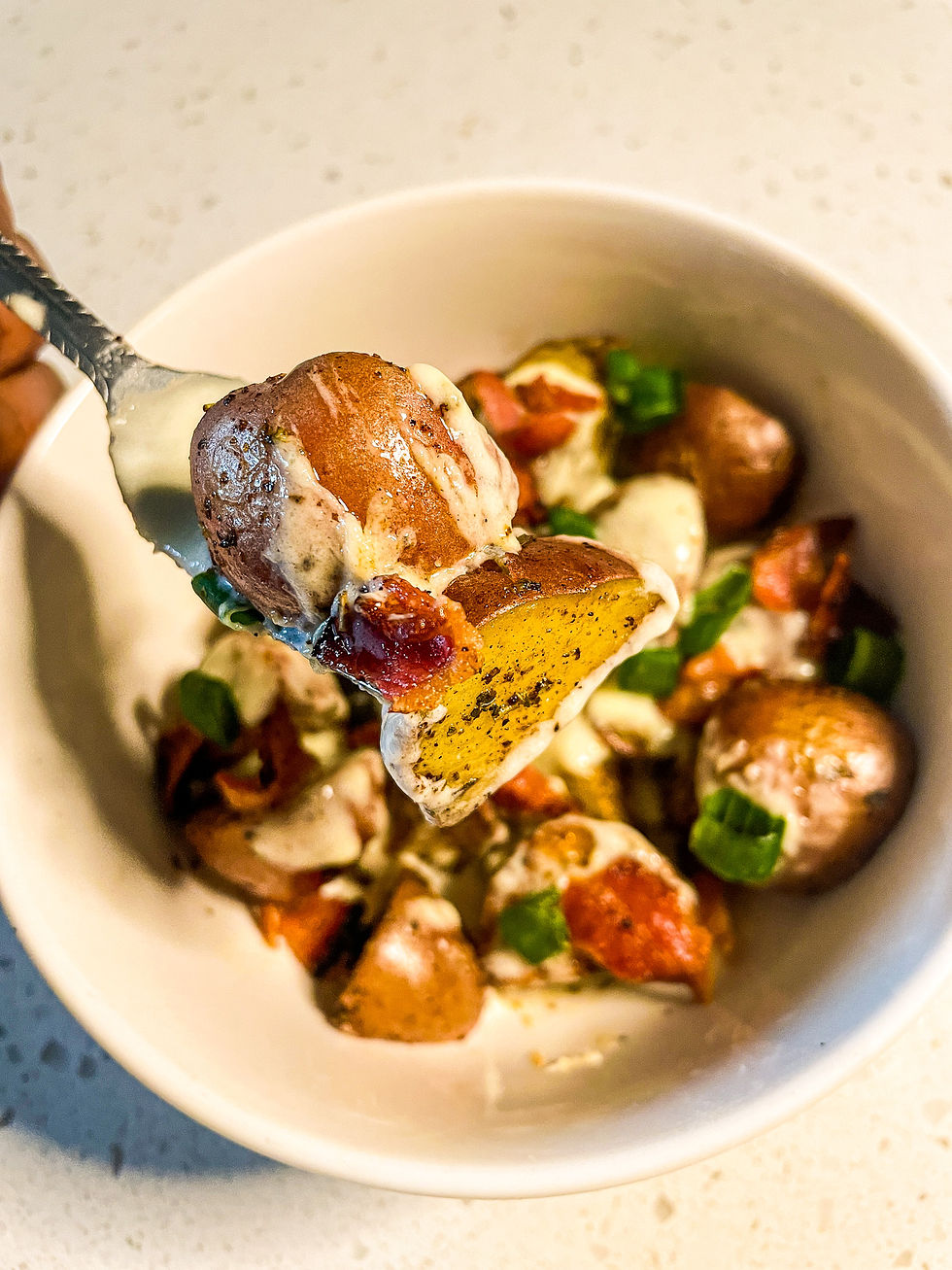 bowl of creamy potatoes