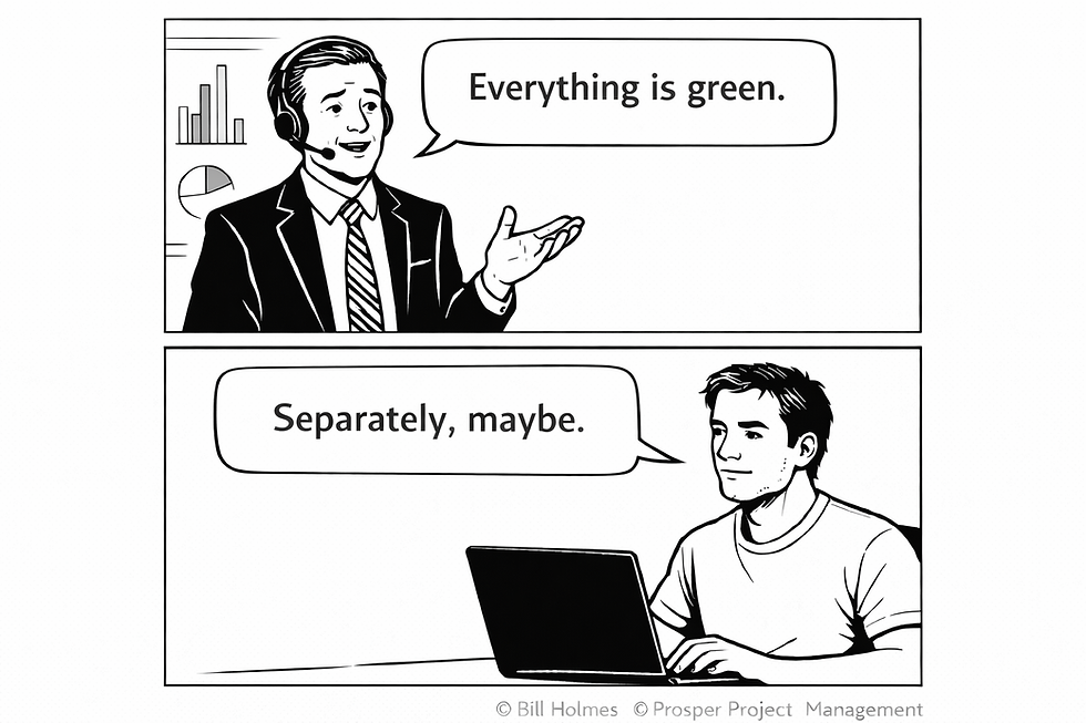 Separate progress is not the same as integrated progress. Release decisions depend on the second one.
