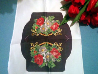 Заготовка под вышивку кошелька с фемуаром Маковка, мои впечатления