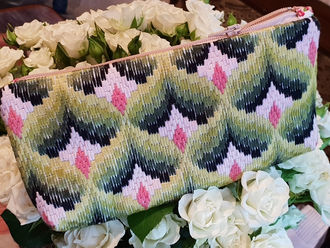 Косметичка в стиле борджелло, схема.