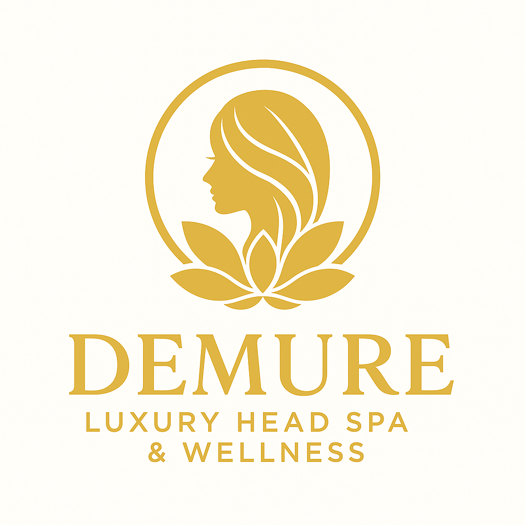 Clean, professional medical spa treatment room with neutral tones at Demure Head Spa in Hilton Head