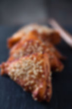 Toast di gamberi