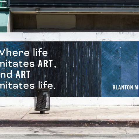 Sidewalk Billboard - Blanton Museum of Art