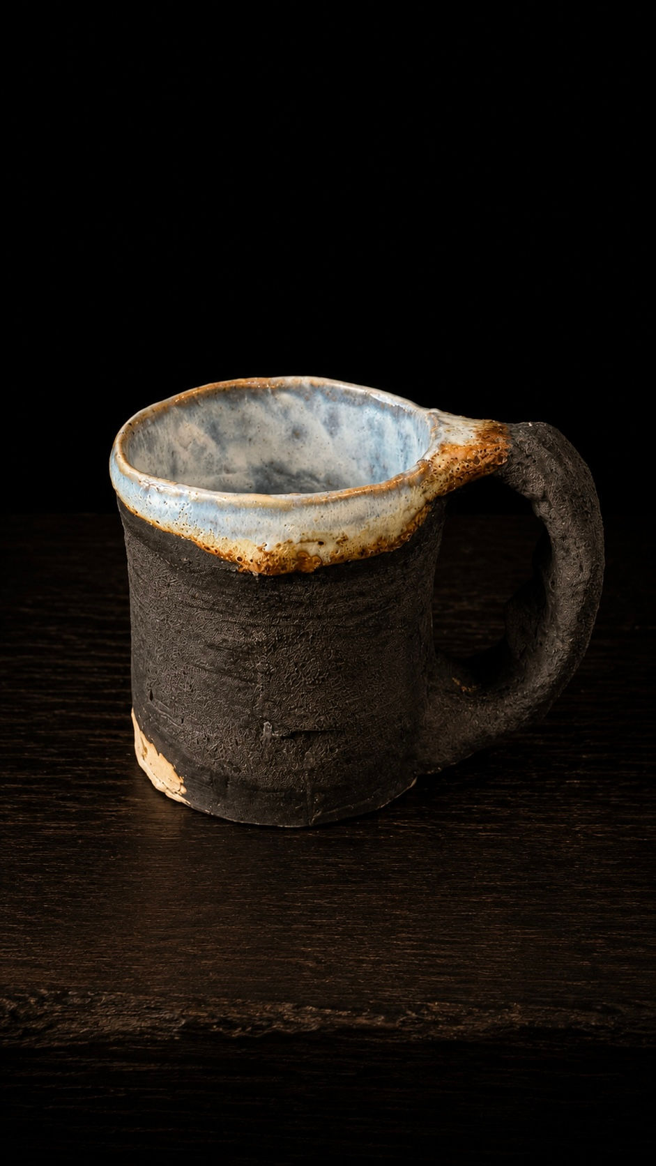 Handmade ceramic stoneware by Dom Vechera , featuring hand-worked surfaces, irregular forms, visible tool marks.