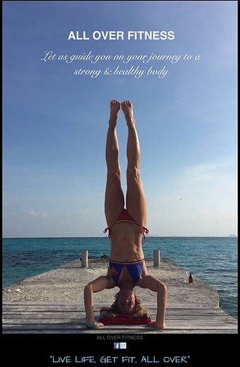 headstand by ocean Isla Holbox Quintano Roo Mexico