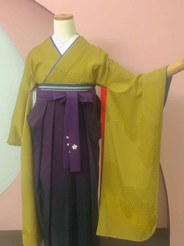 (あ862)アンティーク大振袖㊗️紫に金の幾何学模様 総刺繍✨️③点セット ベストセラー 商品ファッション - (あ862)アンティーク大振袖