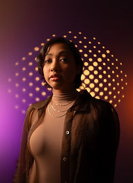 Lady at photoshoot in studio