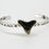 Thumbnail: Stacking Sterling Silver Shark Tooth Cuff Bracelet