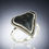 Thumbnail: Handmade sterling silver fossil shark tooth ring - Size 10.5