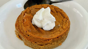 Single Serving Crustless Pumpkin Pie