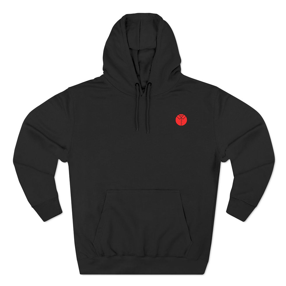 Küçük resim: Ninja Vibes: Sleek & Cozy Three-Panel Fleece Hoodie for Everyday Stealth