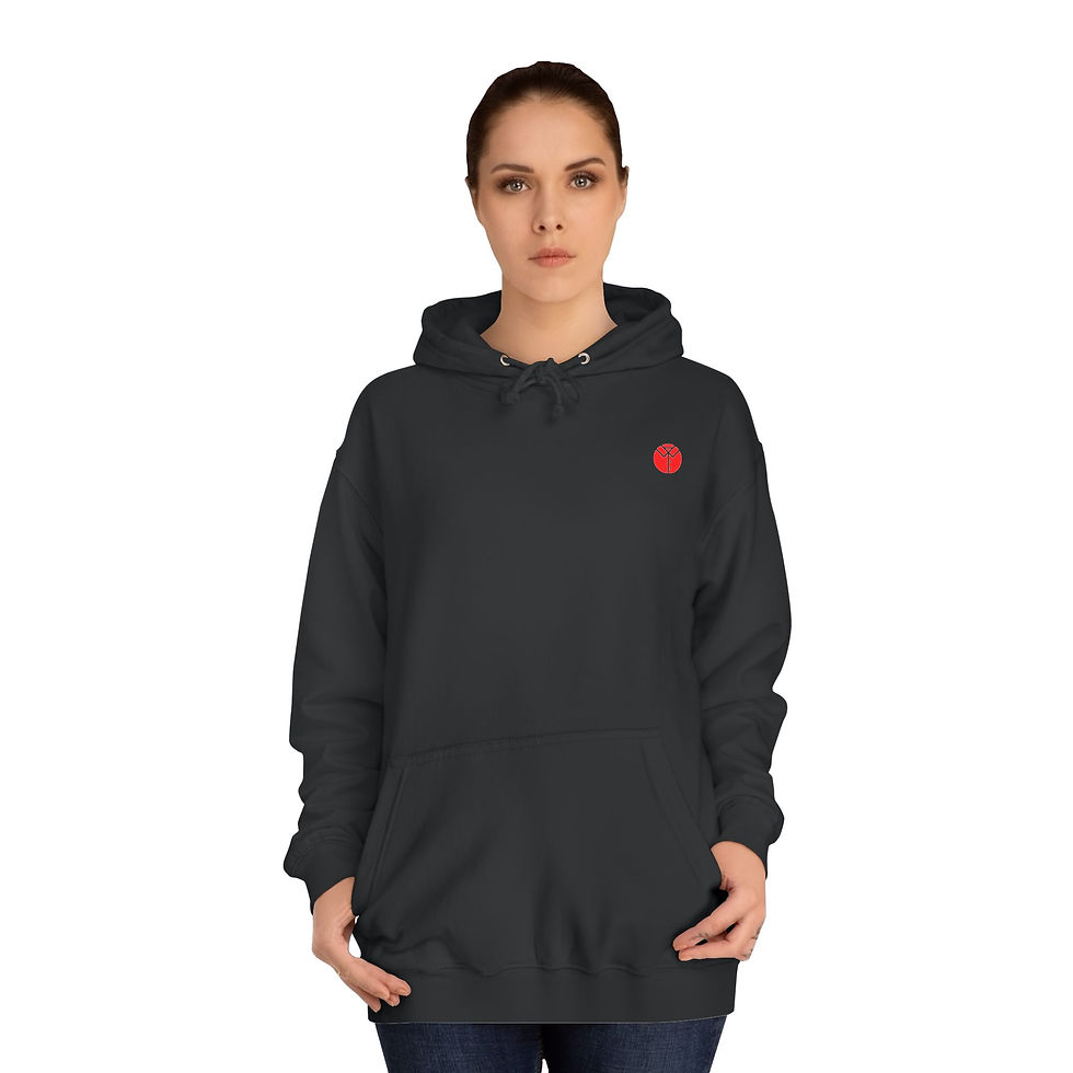 Thumbnail: Unisex College Hoodie - HeeLED Graphic Design