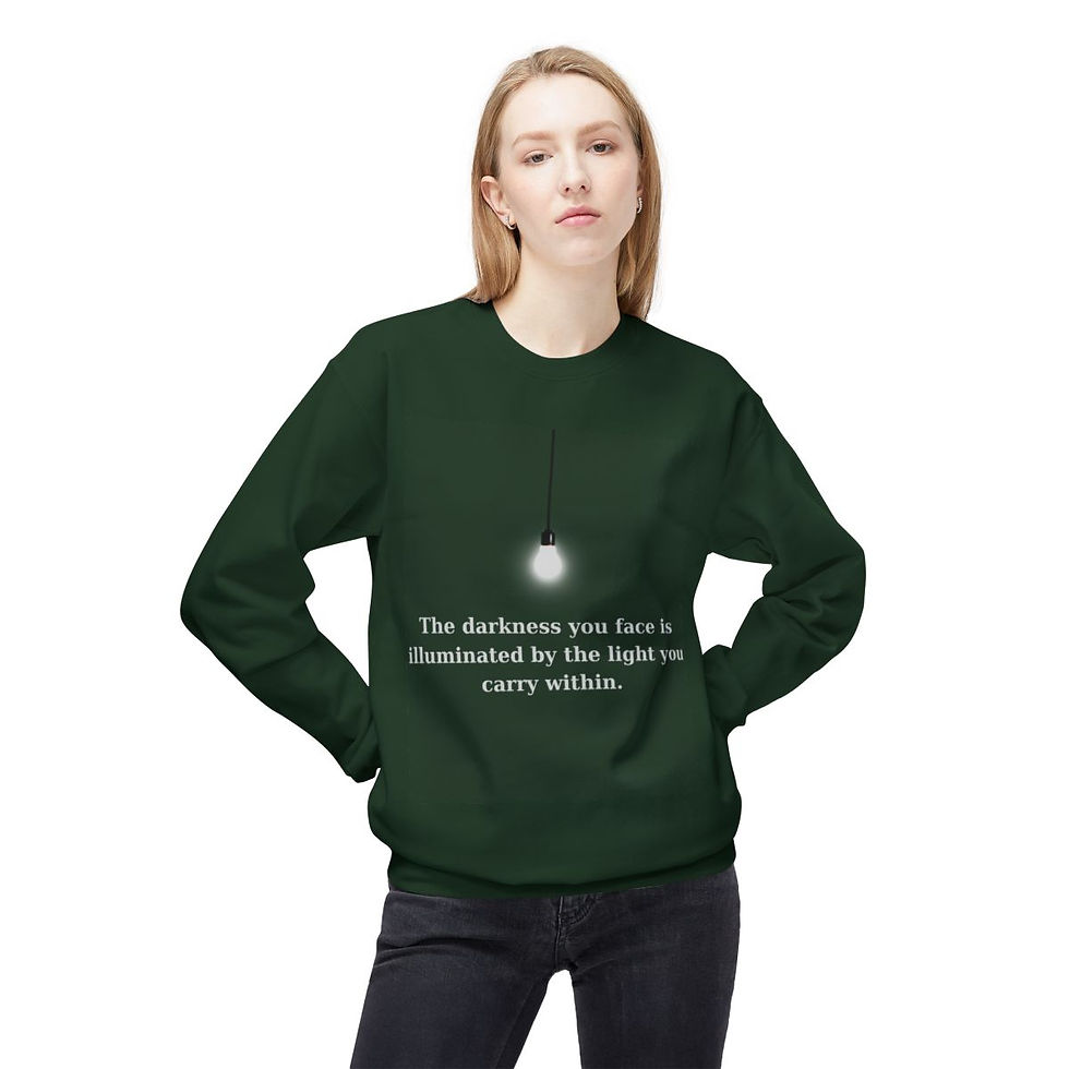 Thumbnail: Unisex Midweight Softstyle Fleece Crewneck Light Printed Sweater