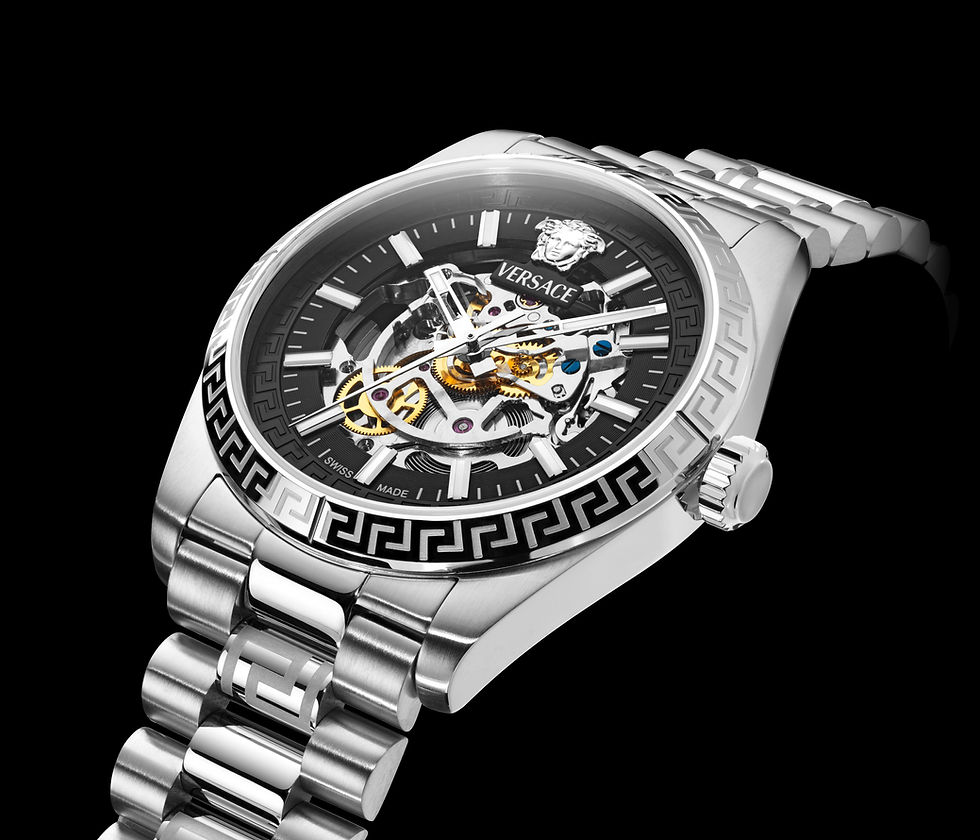 Last-Minute Father's Day Gift Guide: The New Versace Millenyium Automatic Skeleton Watch Defines Luxury Style