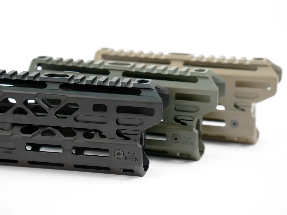 Прев'ю: Колірна гама коротких цівок для ПКМ, вигляд ззаду на вузли кріплення