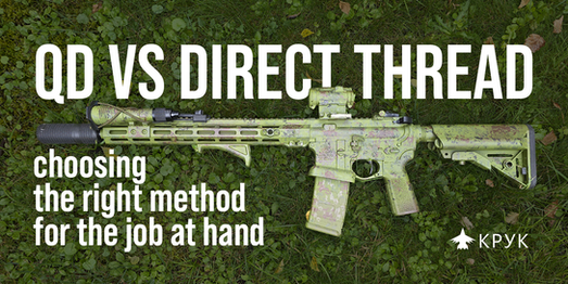 Modified AR-15 with scope and 3D-printed suppressor made by Ukrainian company KPYK Industries