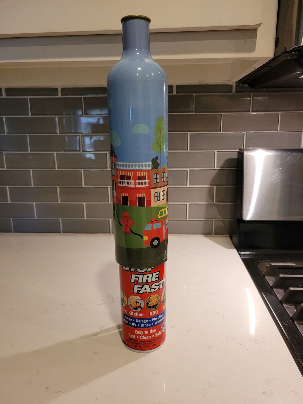 Thumbnail: Children's Firefighter Cover + Fire Extinguisher