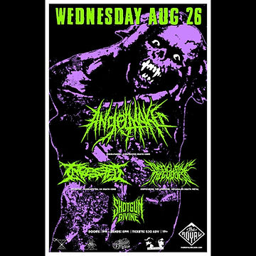 ANGELMAKER, INGESTED, DISFIGURING THE GODDESS, SHOTGUN DIVINE