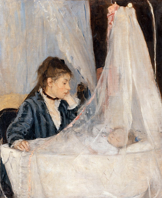 Berte Morisot le berceau, 1872, Orsay .jpg