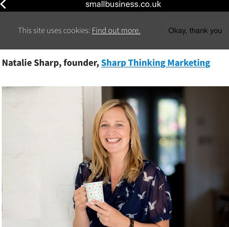 Nat Sharp featured on smallbusiness.co.uk