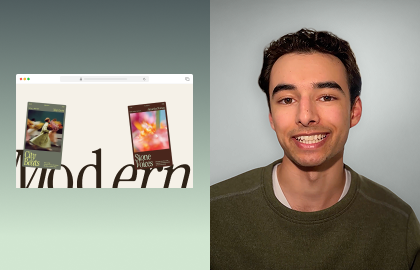 Learn how to build a Scroll section in Wix Studio with large images and scrolling text