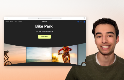 3D infinite carousel section in Wix Studio
