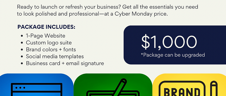 CYBER MONDAY BRANDING PACKAGE
