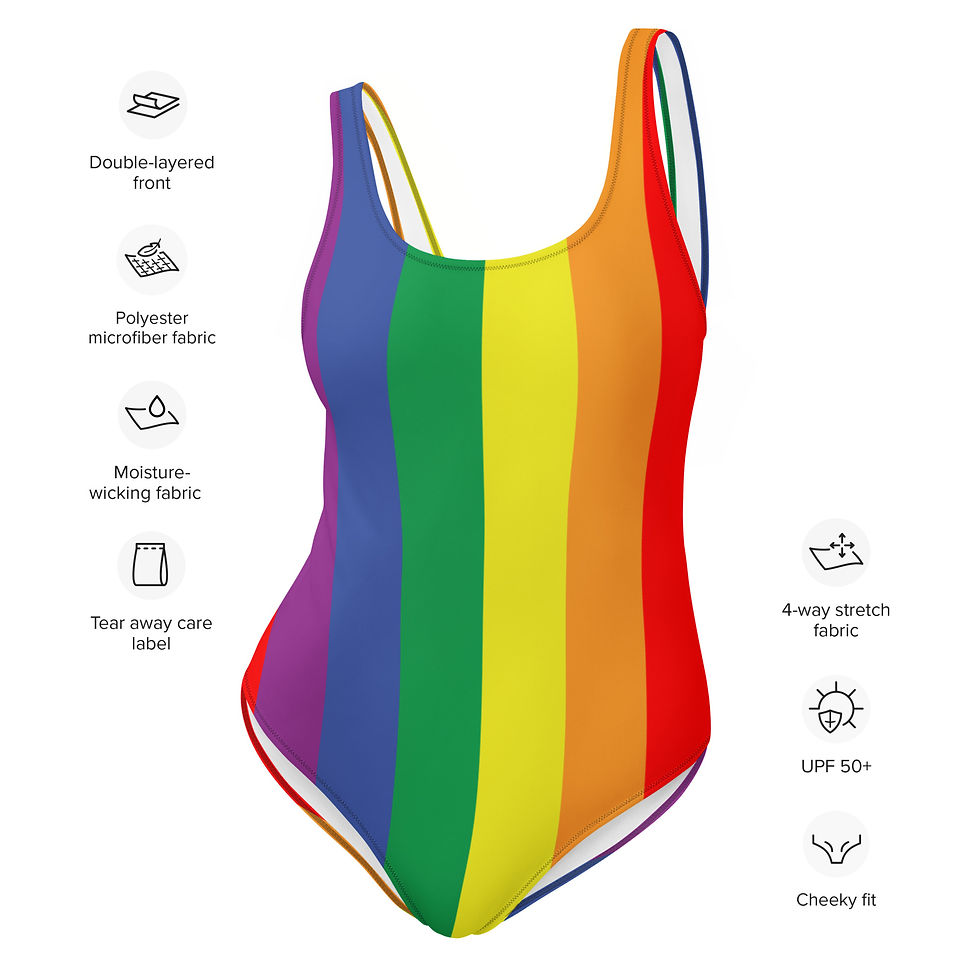 Thumbnail: Pride Flag One-Piece Swimsuit