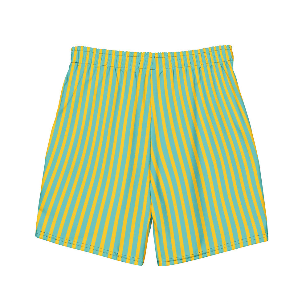 Thumbnail: Teenie Weenie Yellow Striped Swim Trunks