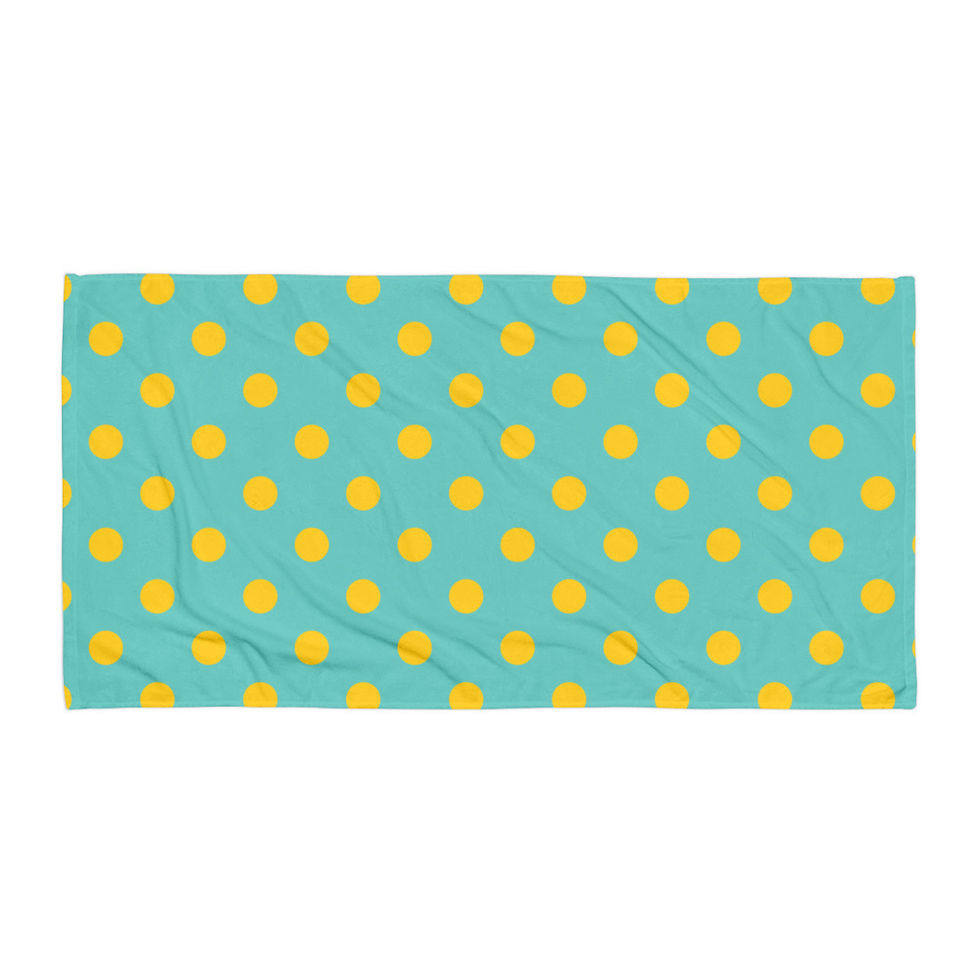 Teenie Weenie Yellow Polka Dot Towel