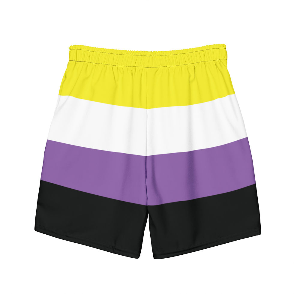 Thumbnail: Non Binary Flag Swim Trunks