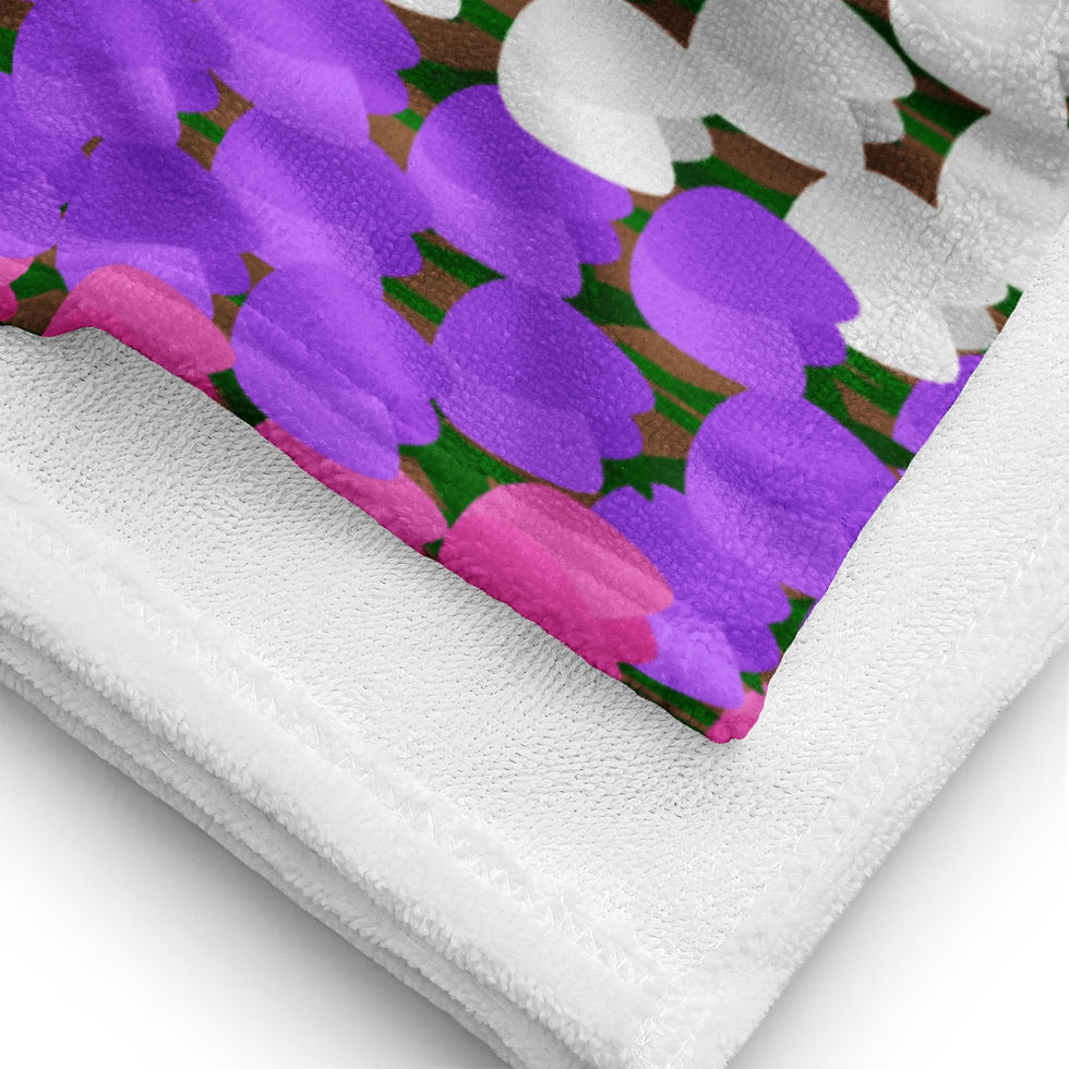Thumbnail: Spring Tulip Field Towel