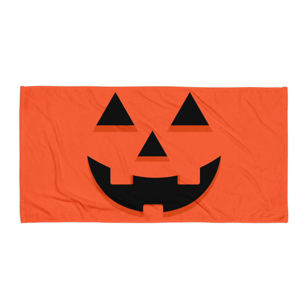 Classic Pumpkin Face Towel